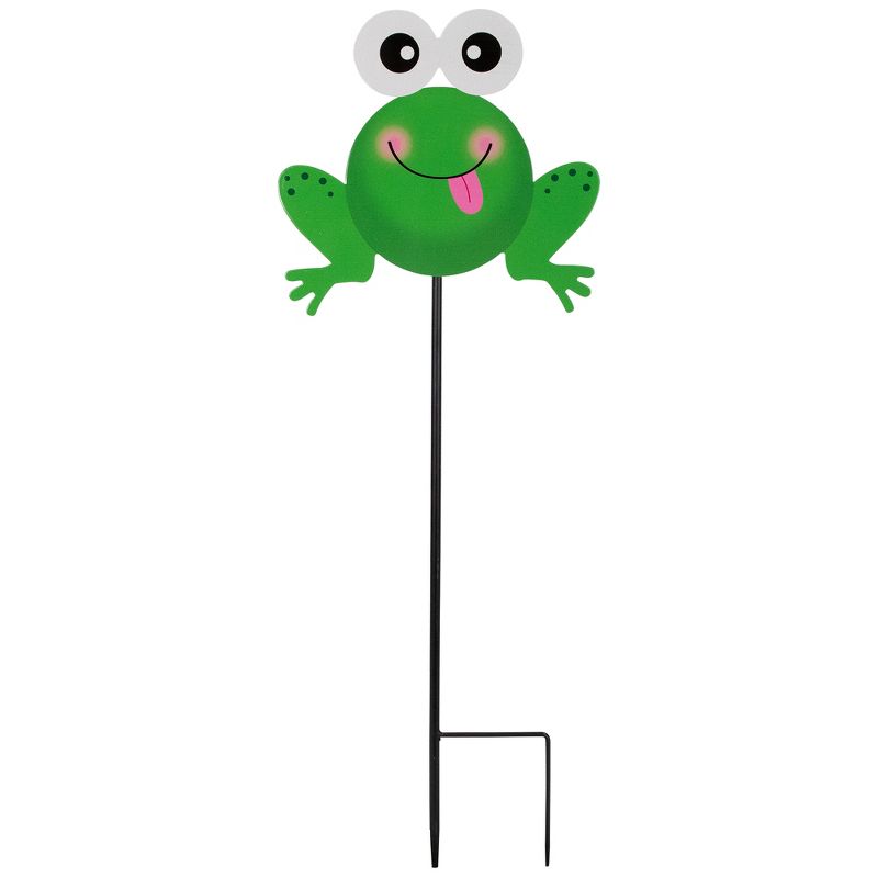 Northlight Frog Metal Outdoor Garden Stake - 23"