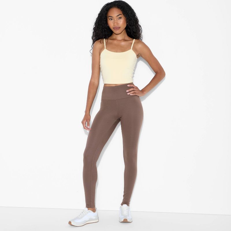 Women's High-Waisted ButterBliss Leggings - Wild Fable™ Brown M