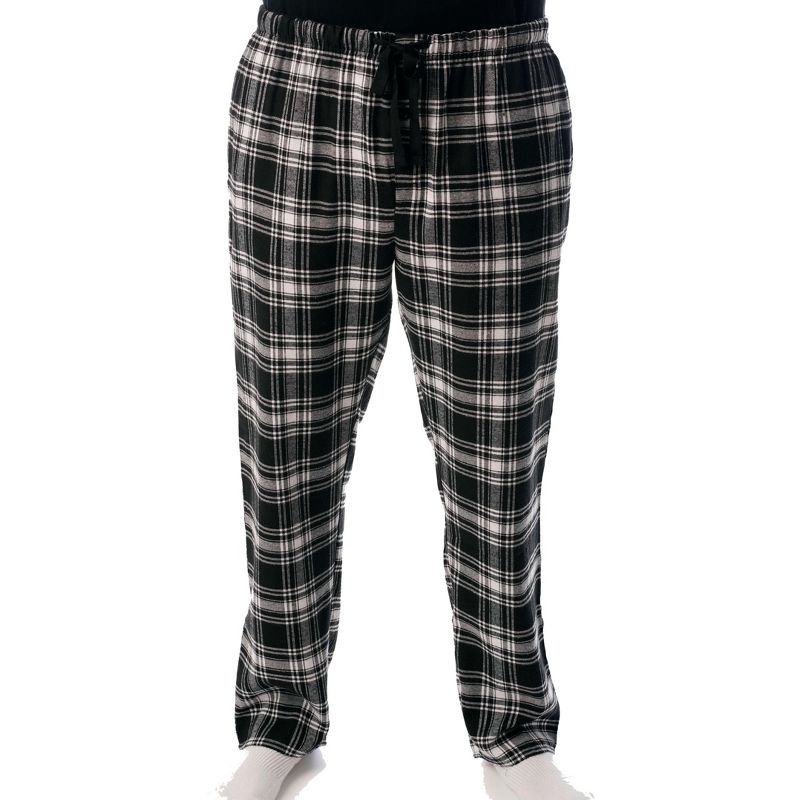 #followme Men's Flannel Pajamas - Plaid Pajama Pants for Men - Lounge & Sleep PJ Bottoms