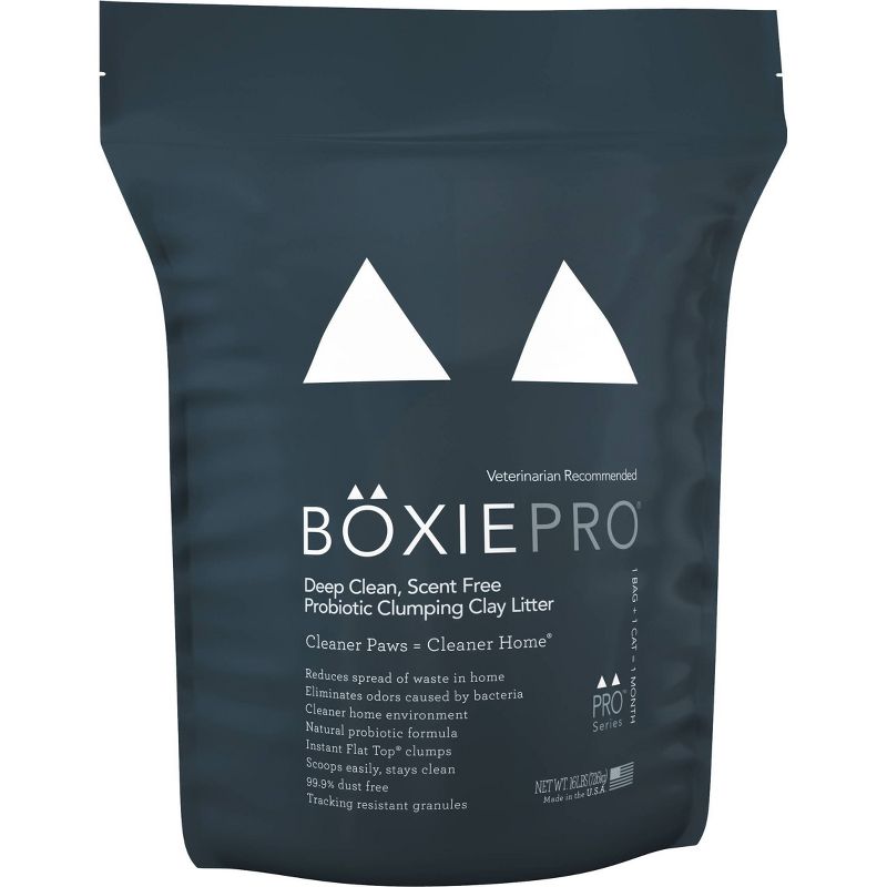 Boxiecat Probiotic 40 Day Odor Control Clumping Clay Cat Litter - 16lbs