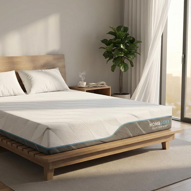 Dyonery 8 Inch Queen Mattress in a Box, Reversible Memory Foam Bed with Washable Cover, CertiPUR-US Certified Firm & Medium Support