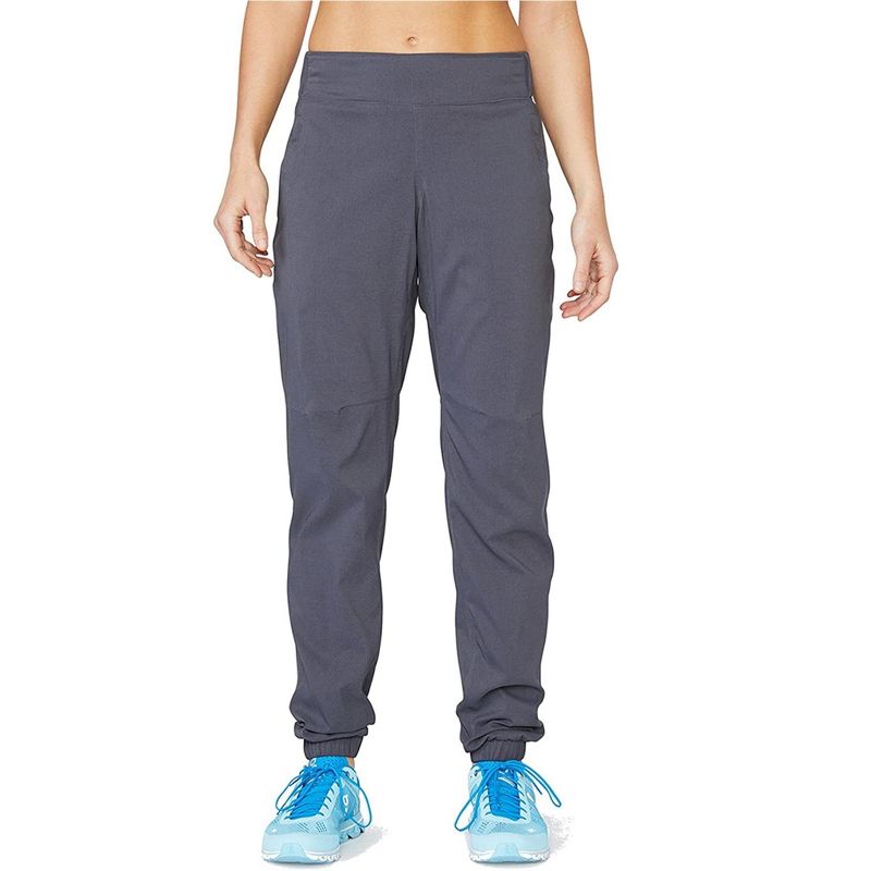 SOLFIRE Womens Amelia Track Stretch Athletic Pants, pewter, Medium