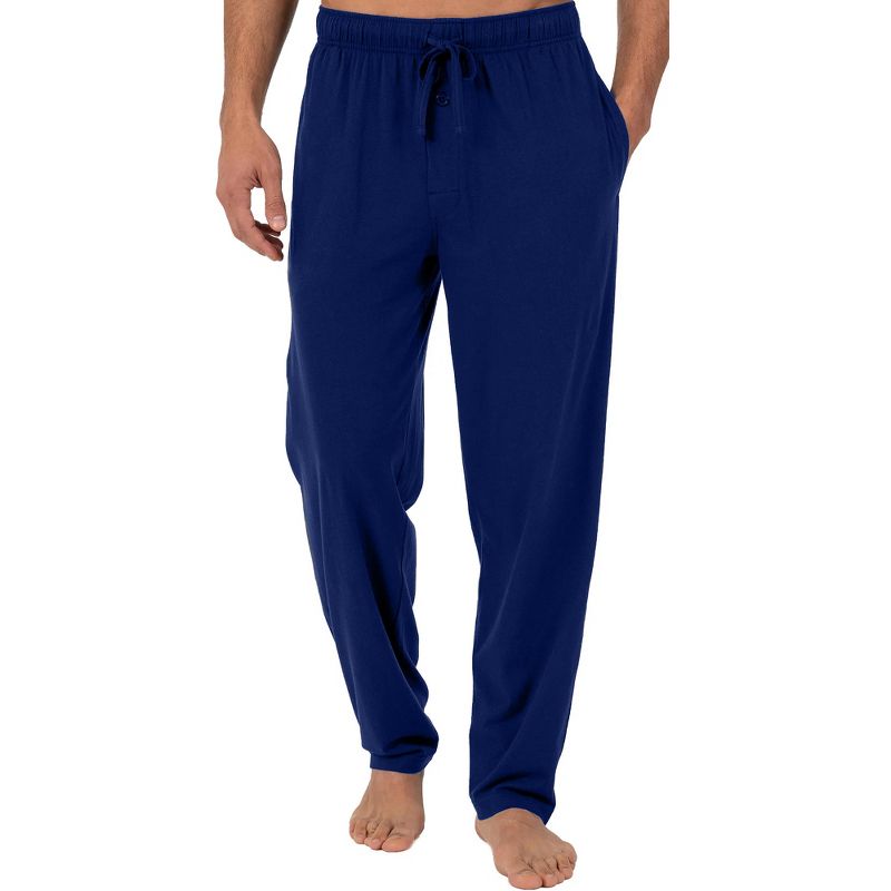ADR Mens Knit Pajama Pants with Pockets Midnight Blue 2XL