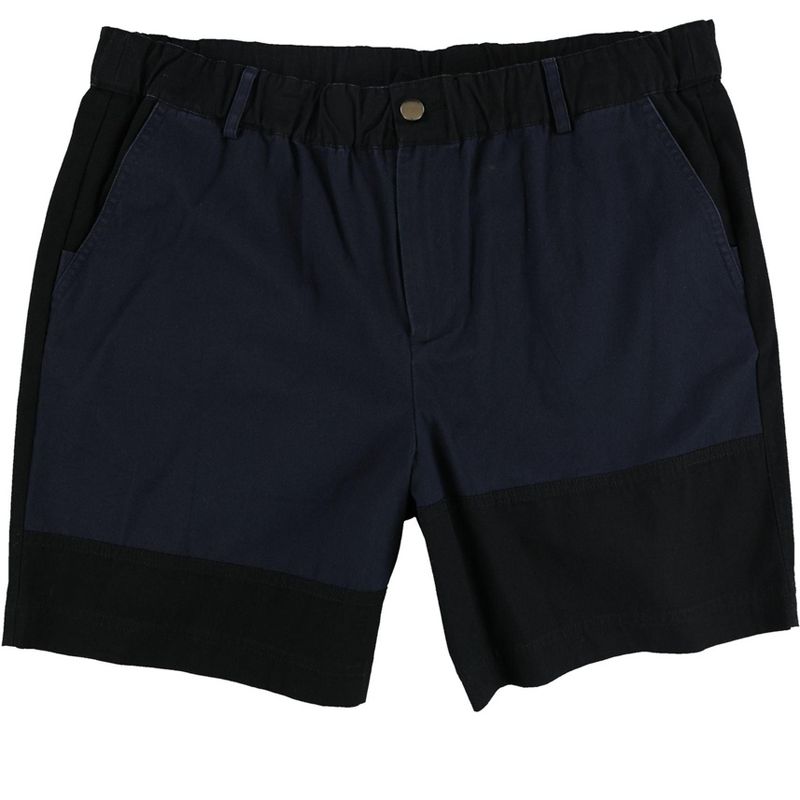 CRWTH Mens Solid Casual Denim Shorts, navy, Large