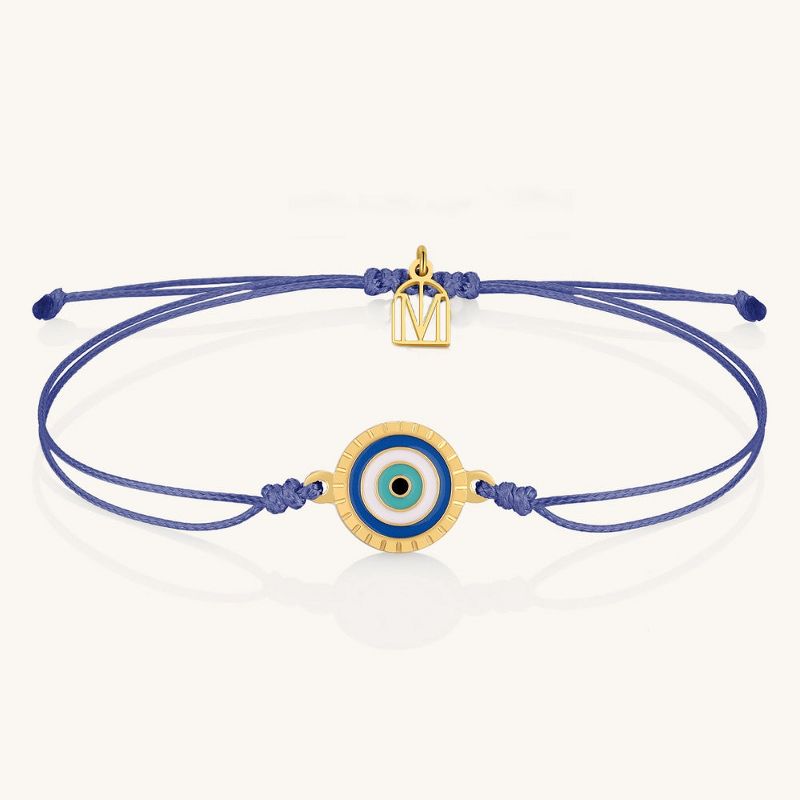 Mantra Jewelry - Thread of Protection: I Am Supported And Protected Bracelet Gold One Size