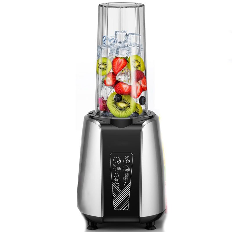 Itopfox Smoothie Blender, 1000W Personal Blender for Shakes & Smoothies, Coffee Grinder & Countertop Blender Combo, 2x22oz To-Go Cups, Non-BPA