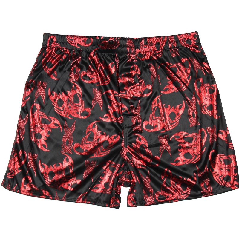 Intimo INTIMO Men's Red Scorpion Foil Print Boxer Shorts Underwear (Medium) Black