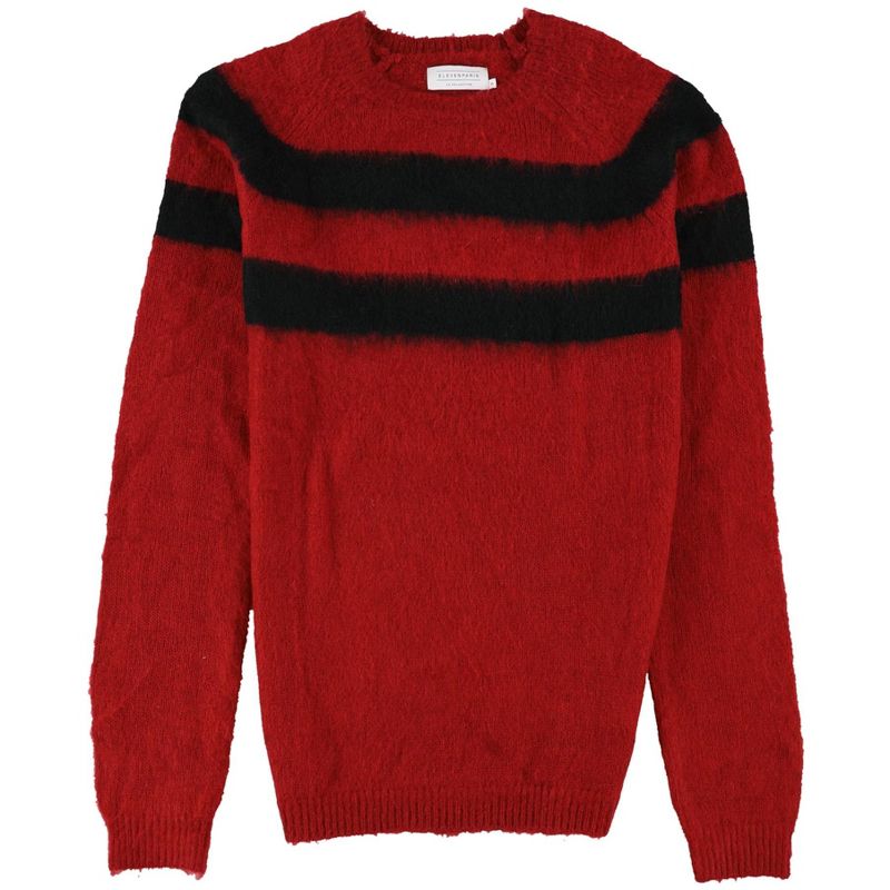 Elevenparis Mens Edriss LA Collection Pullover Sweater, red, Large