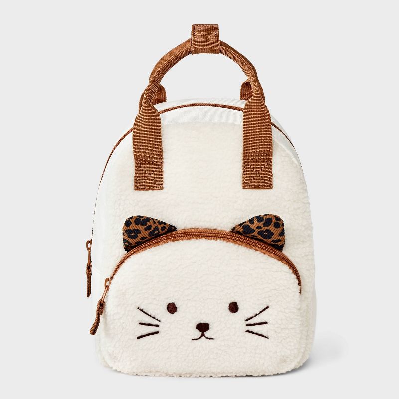 Toddler Girls' Cozy Cat Backpack - Cat & Jack™ Cream