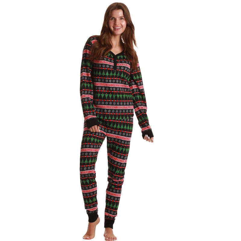 #followme Tie Dye 2 Piece Jogger Thermal Pajama Set for Women 6862-10575-XXL