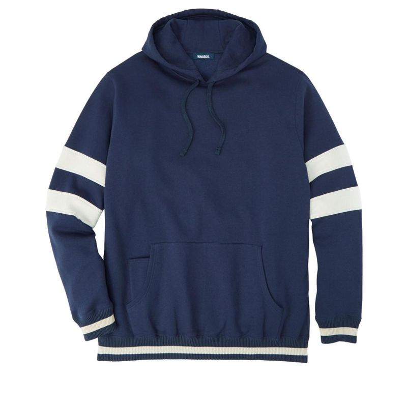 KingSize Coaches Collection Colorblocked Pullover Hoodie - XL, Navy