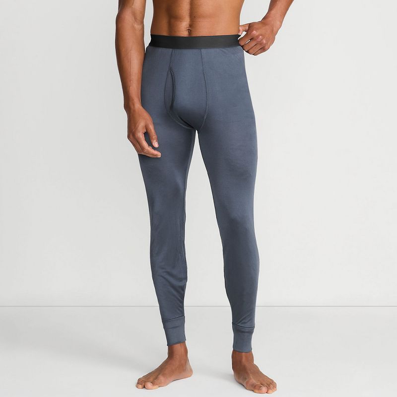 Lands' End Men's Silk Long Underwear Pants - Small - Shale