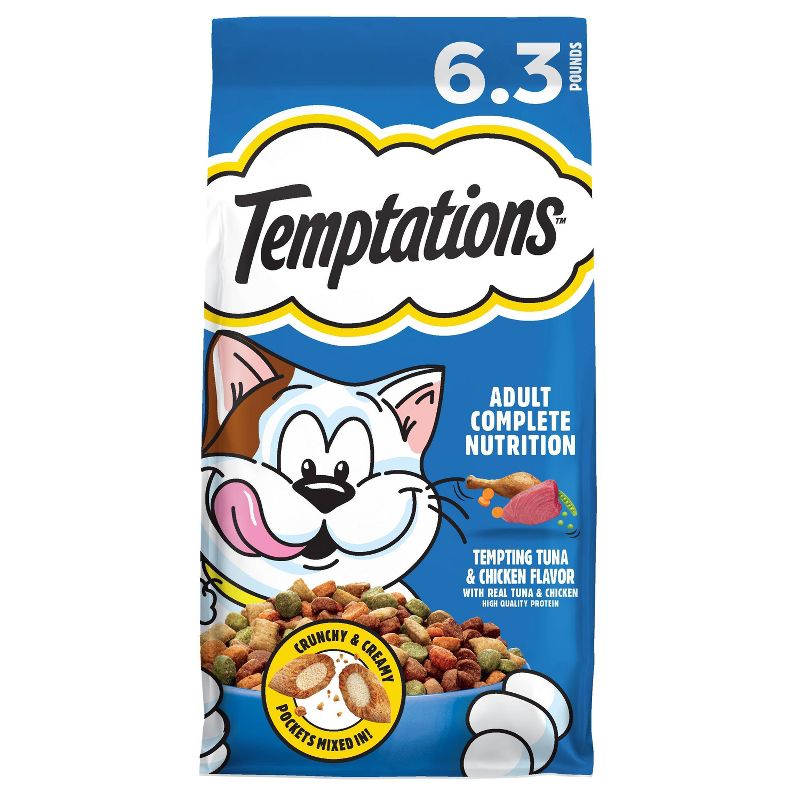 Temptations Tempting Tuna and Chicken Flavor Dry Cat Food - 6.3lbs