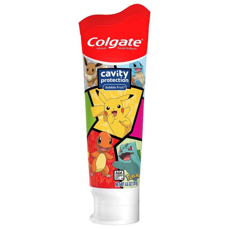 Colgate Kids' Pokemon Cavity Protection Toothpaste with Fluoride - Mild Bubble Fruit Flavor - 4.6oz