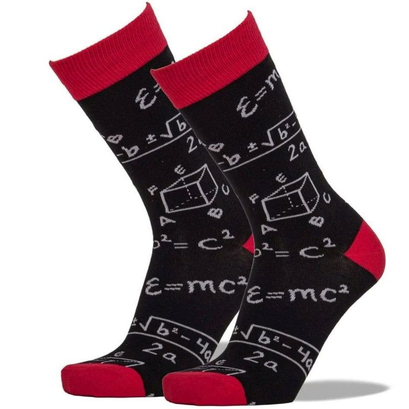 Math Socks from the Sock Panda (Men's Sizes, Adult Large)