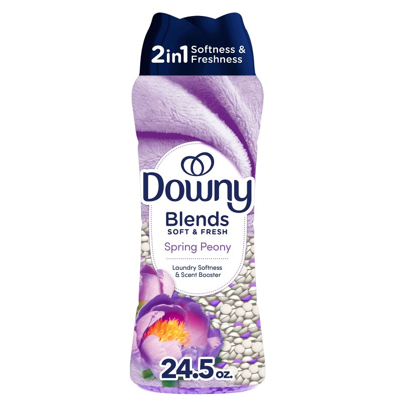 Downy Blends Soft & Fresh In-Wash Scent Booster - Spring Peony Scented Laundry Beads - 24.5oz