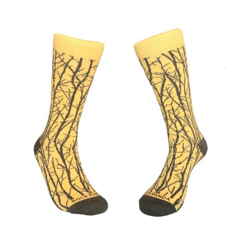 Sophisticated Branch Pattern Socks (Men's Sizes, Adult Large) from the Sock Panda