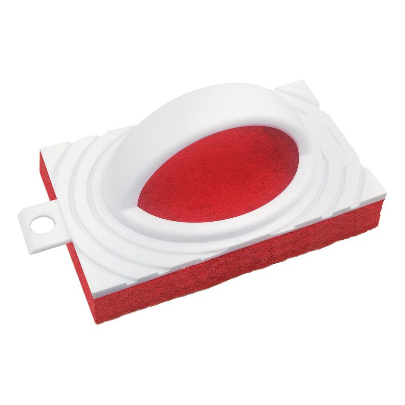 Lola Products All Purpose Scrubber, Medium Duty Fiber Pad, Bath and Tile Scrubber, Grip Handle, Multi-Surface Cleaner, 1 Pack