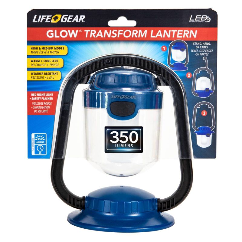 Life + Gear Multi-Function Glow Transform Lantern - Blue