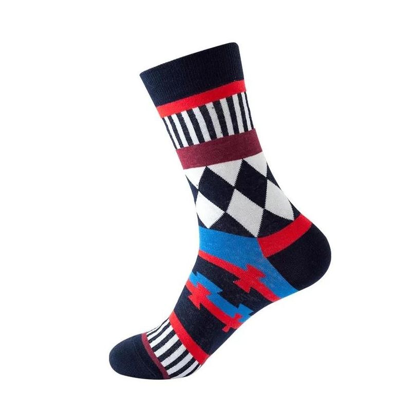 Shapes Patterned Socks from the Sock Panda (Men's Sizes, Adult Large)