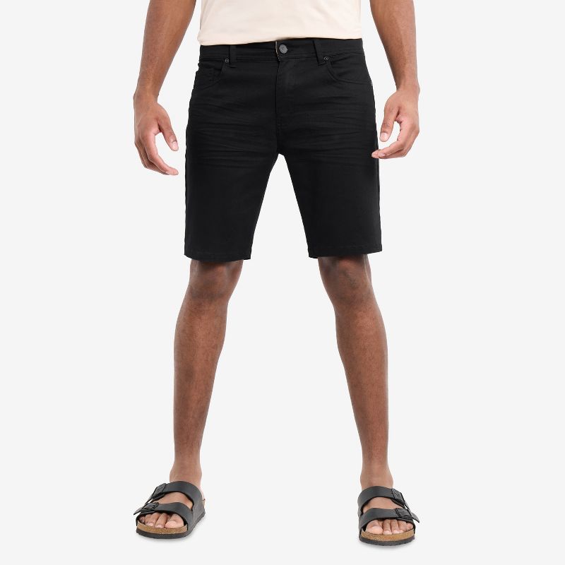 X RAY Men's Slim Fit Commuter Shorts in BLACK Size 32