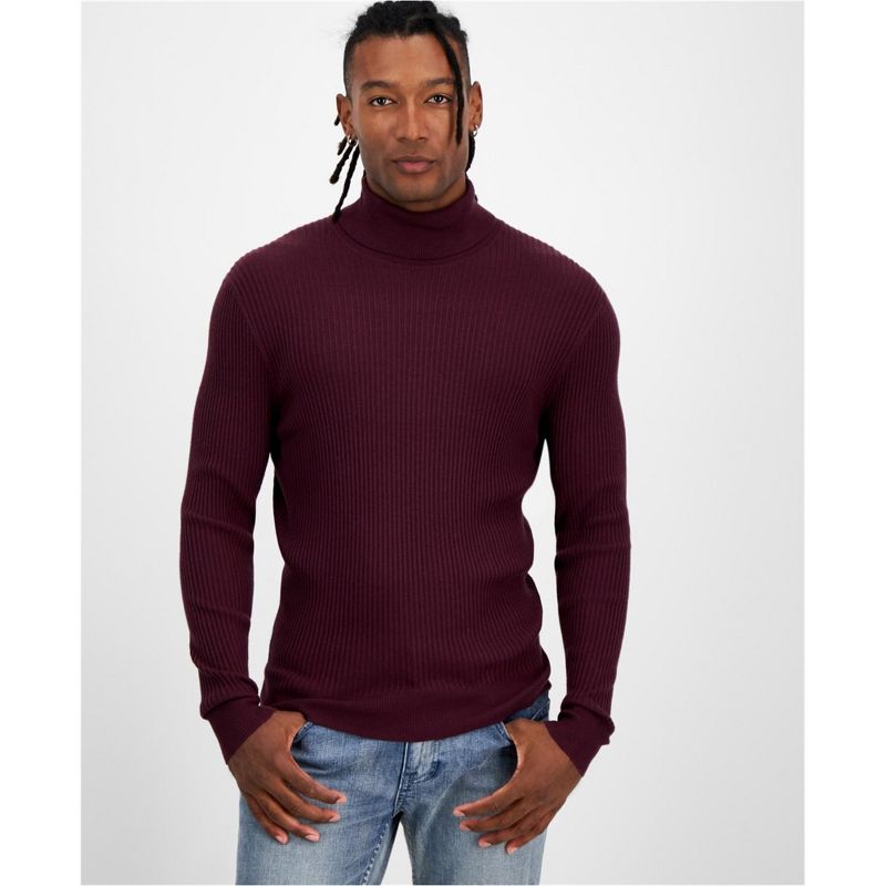 I.N.C International Concepts Mens Rollneck Knit Sweater, purpl, XX-Large