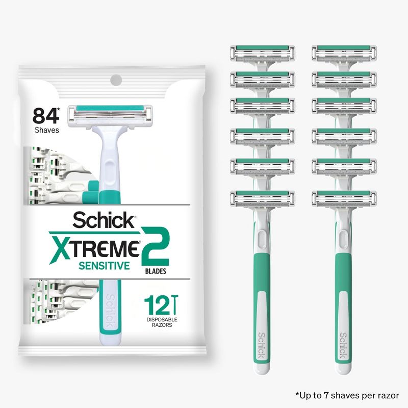 Schick Xtreme2 Sensitive Men's Disposable Razors - 12ct