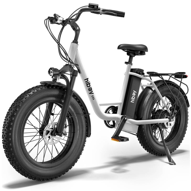 Hiboy Adult EX6 20" Step-Through Electric Cruiser Bike - White