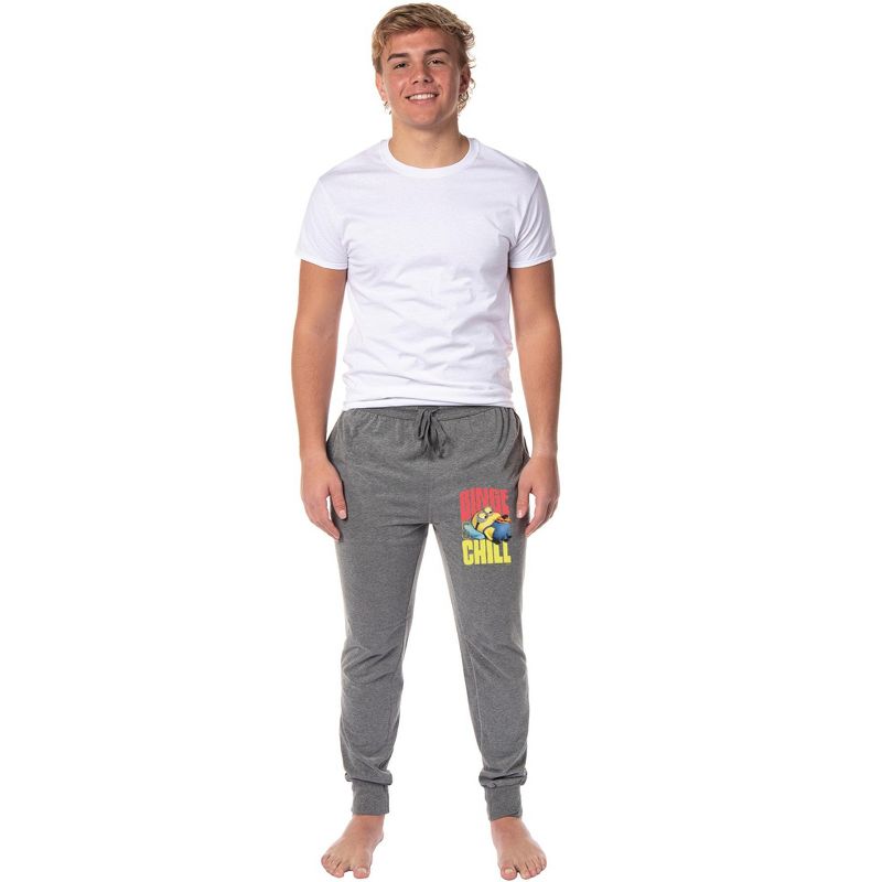 INTIMO Despicable Me Minions Mens' Movie Binge Chill Jogger Sleep Pajama Pants Large Grey