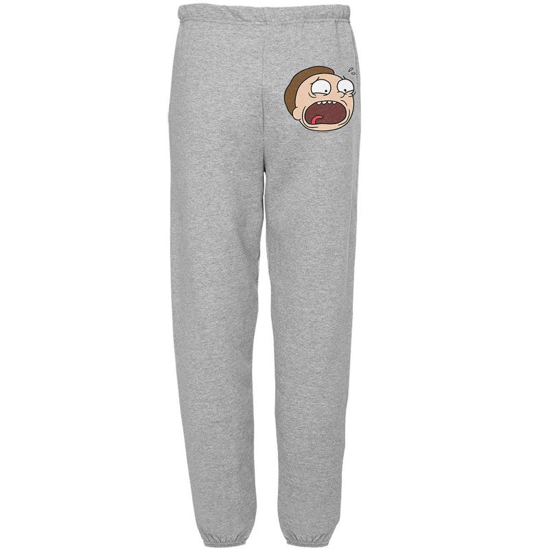 Rick And Morty Morty Headshot Mens Jogger Sweatpants Athletic Heather Small