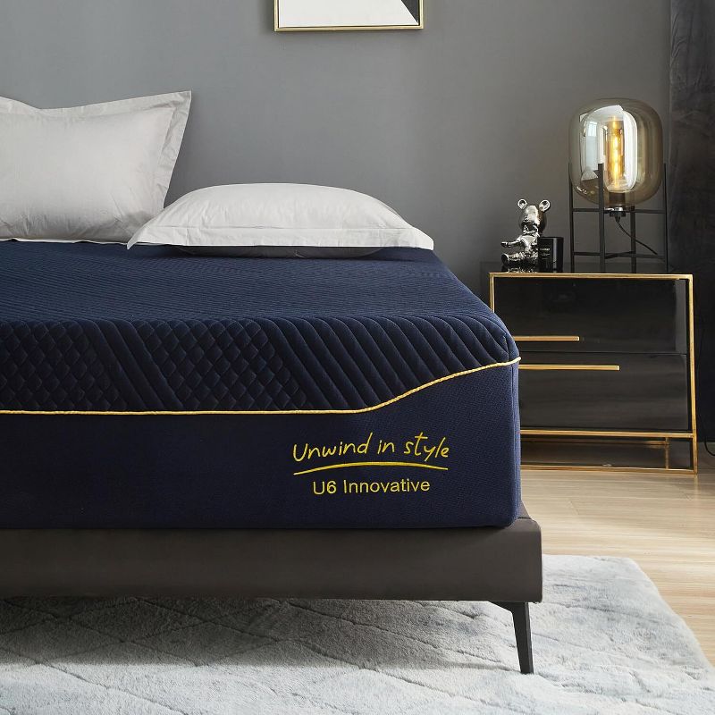 CSBDHOME 12 Inch Memory Foam Mattress Bed in A Box, Medium Firm with Removable Washable Cover- King