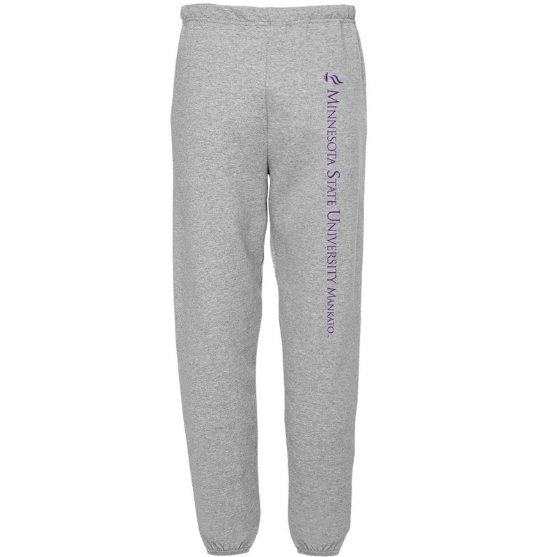 Men's Campus Lab Minnesota State University Mankato Collegiate Team Logo Jogger Sweatpants Athletic Heather Small
