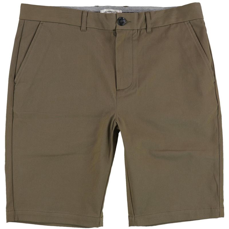 Elevenparis Mens Stretch Cotton Dress Chino Shorts, sand, 32