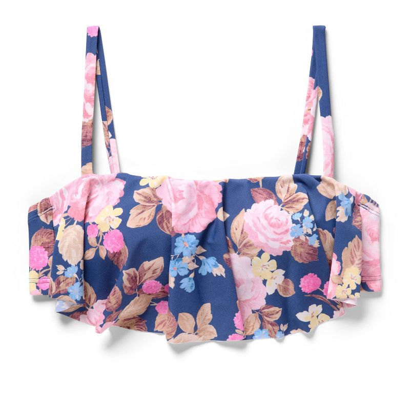 Women's Post Mastectomy Flounce Bandeau Bikini Top Floral - Shade & Shore™ Multi XL