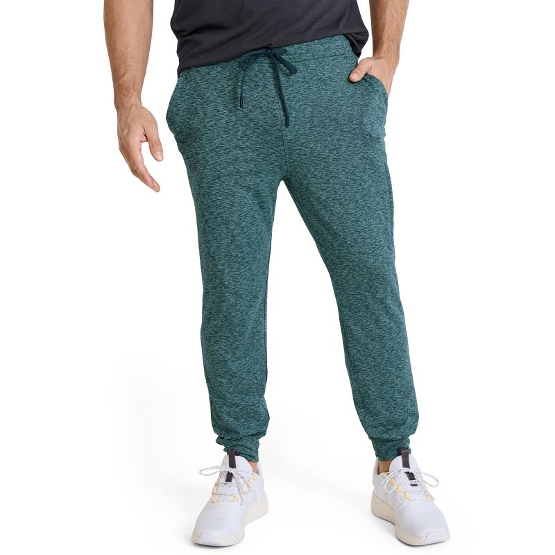 Jockey Men's EVERACTIVE Knit Jogger S Ocean Sky Heather
