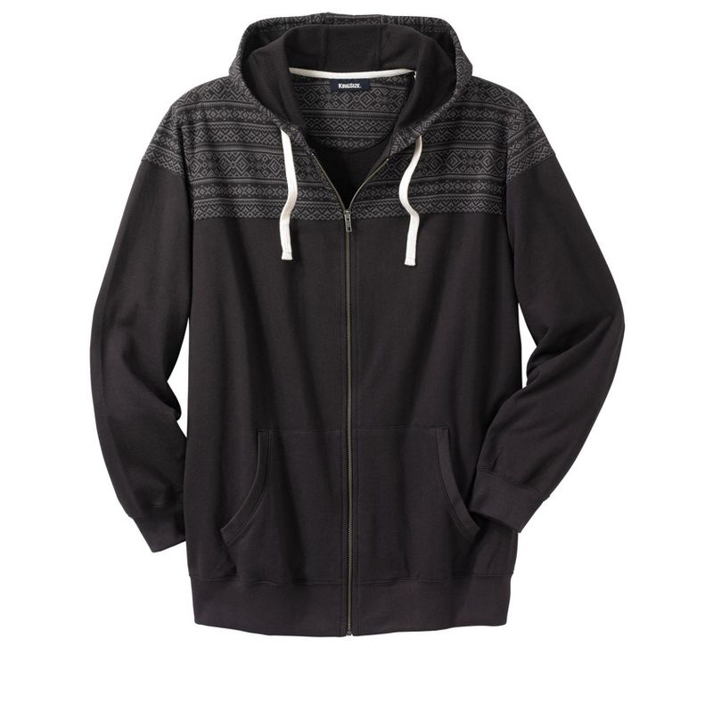 KingSize French Terry Snow Lodge Hoodie - 2XL, Black