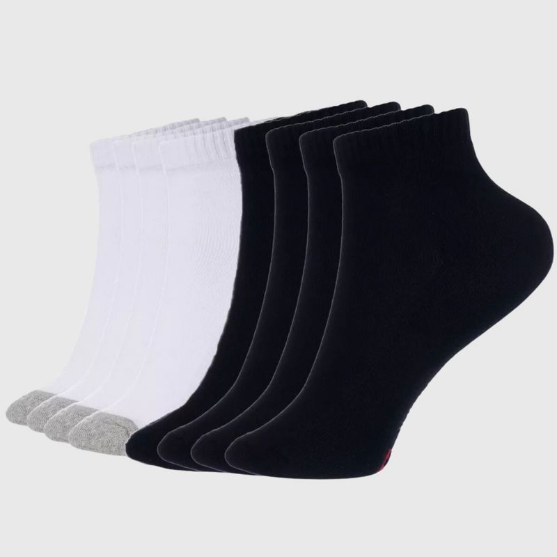 Alpine Swiss Mens Ankle Socks 8 Pack Cotton Athletic Performance Socks for Men Moisture-Wicking Cushioned Quarter Length Socks Reinforced Heel & Toe