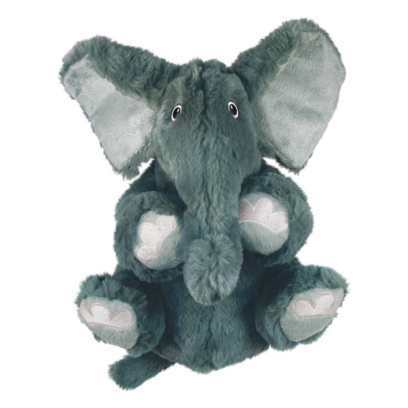 KONG Kiddos Comfort Elephant Dog Toy - Gray - XS