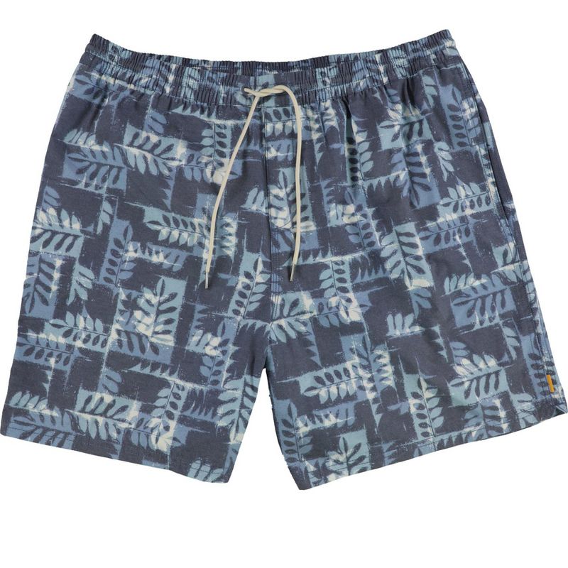 Quiksilver Mens Floral Casual Walking Shorts, darkblue, XX-Large