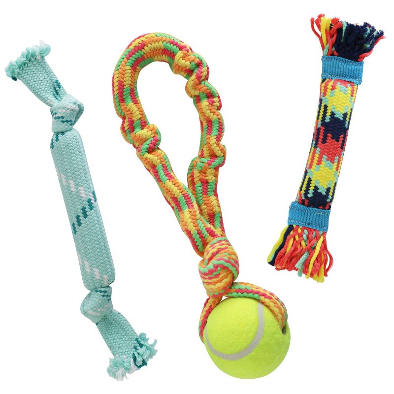 rocket & rex Dog Rope Toy Set - 3pk