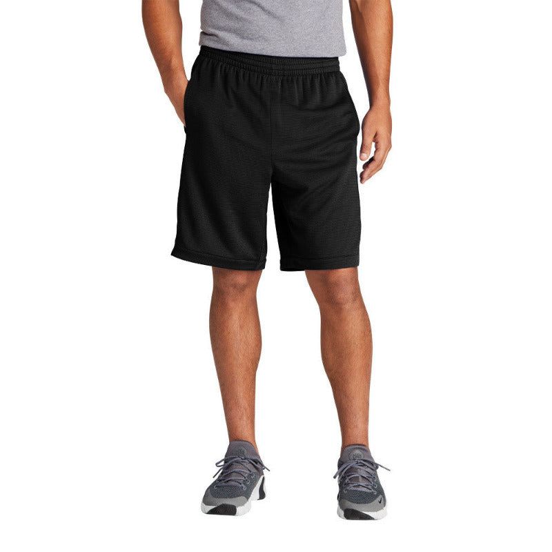 Mafoose Men's PosiCharge Closed-Hole Mesh Athletic Look Position Short with Pockets Black S