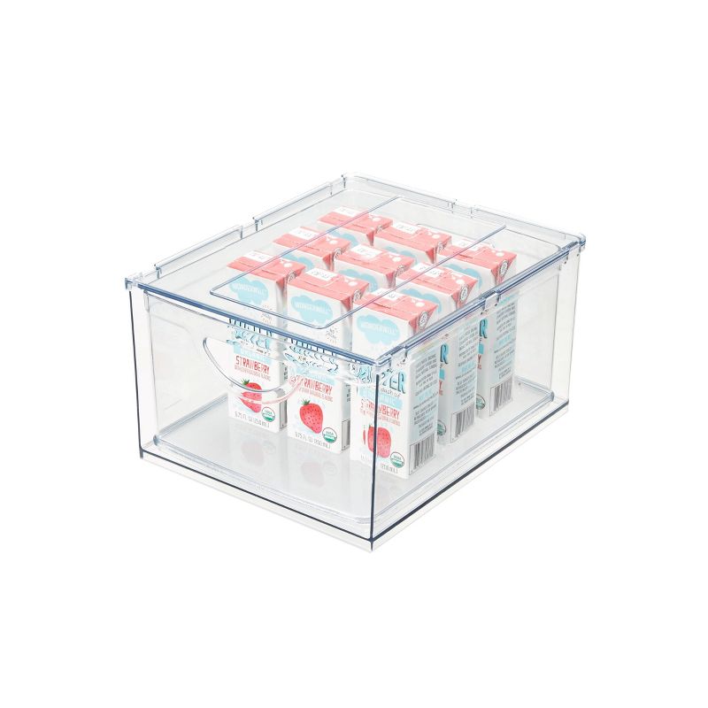 iDESIGN Recycled Plastic Cabinet and Pantry Storage: Clear Kitchen Organizer, 100% Post-Consumer Recycled, 5.75" Height