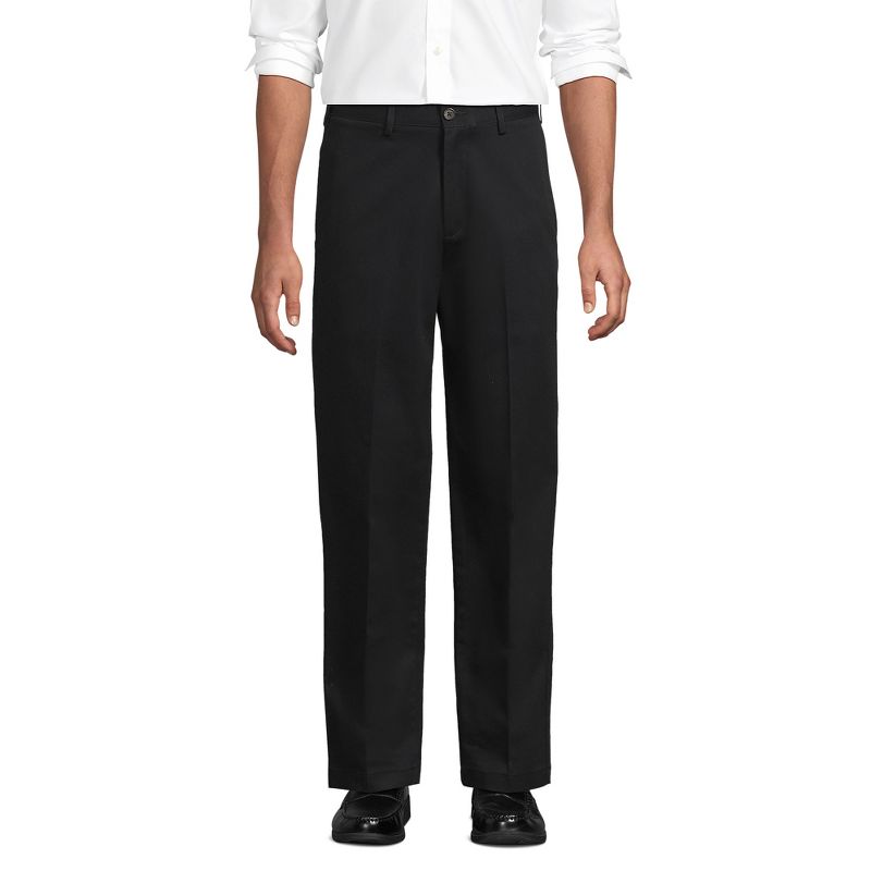 Lands' End Lands' End Men's No Iron Chino Pants with Comfort Waist - - Black