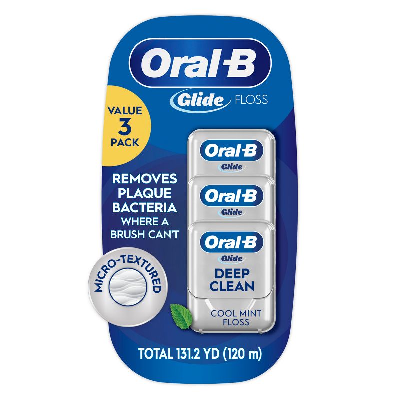 Oral-B Glide Pro-Health Deep Clean Dental Floss - Cool Mint - 3pk
