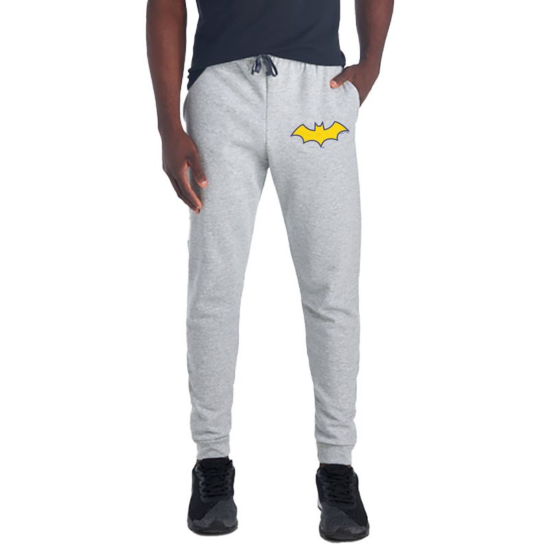 Batman Batgirl Logo Unisex Jogger Sweatpants with Pockets for Men and Women Athletic Heather Medium