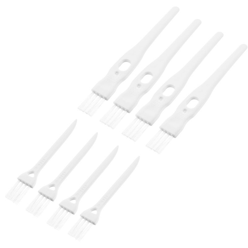 Unique Bargains Nylon Shaver Brush Cleaning Tool with Plastic Handle for Keyboard 8 Pcs White