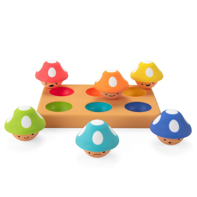 Sassy Toys Moody Matching Mushrooms Stacking Toy