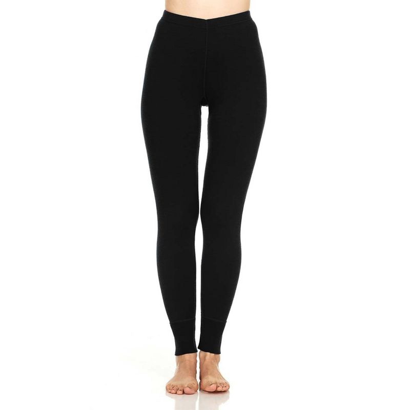 Minus33 Merino Wool Midweight - Franconia Women's Petite Bottom 100% Merino Wool Black Medium Petite