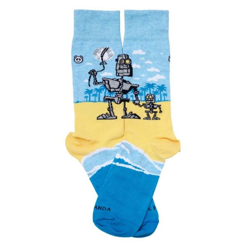 Robot Family Socks from the Sock Panda (Men's Sizes, Adult Large)