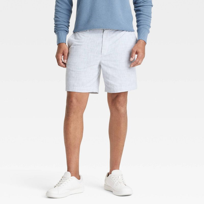 Men's Every Wear 7" Flat Front Chino Shorts - Goodfellow & Co™ Grays Harbor 38: Slim Fit, Mid Rise, Machine Washable